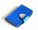 BRIGHT Pouzdro na vizitky Modr�/Metalick�